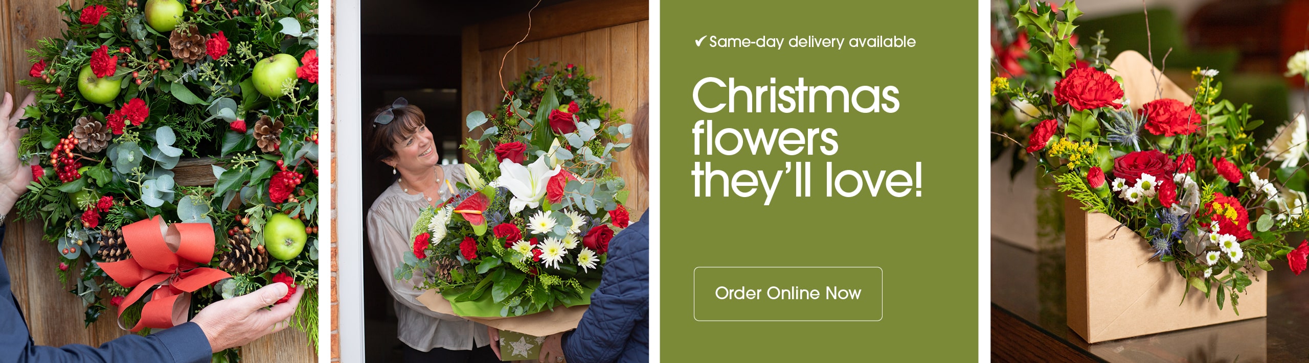 Seasonal bouquets from Hilltop florist in Eastwood, Nottingham offering same-day delivery